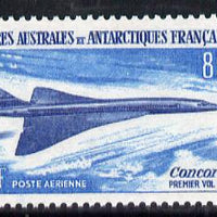 French Southern & Antarctic Territories 1969 First Flight of Concorde 85f unmounted mint SG 53