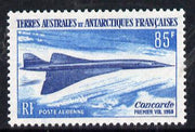 French Southern & Antarctic Territories 1969 First Flight of Concorde 85f unmounted mint SG 53