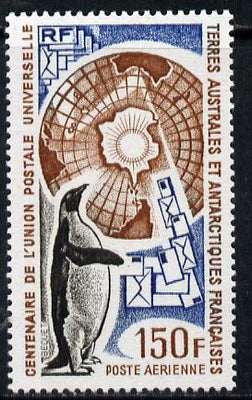 French Southern & Antarctic Territories 1974 Centenary of UPU 150f unmounted mint SG 92