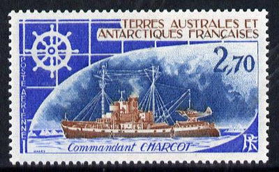 French Southern & Antarctic Territories 1976 Commandant Charcot (ice patrol ship) 2f70 unmounted mint SG 105