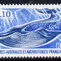 French Southern & Antarctic Territories 1977 Marine Mammals - Blue Whale 1f10 unmounted mint SG 113