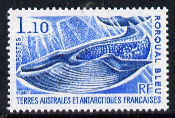 French Southern & Antarctic Territories 1977 Marine Mammals - Blue Whale 1f10 unmounted mint SG 113