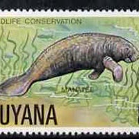 Guyana 1978 Manatee 8c unmounted mint from Wildlife Conservation set, SG 685*