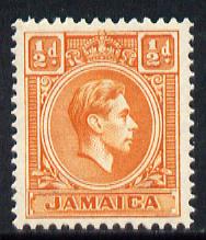Jamaica 1938-52 KG6 1/2d orange unmounted mint, SG 121b