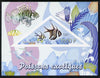 Congo 2014 Fish imperf s/sheet containing one triangular-shaped value unmounted mint