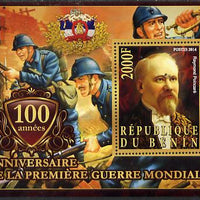 Benin 2014 Centenary of Start of WW1 #4 perf deluxe sheet containing one value unmounted mint