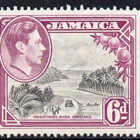 Jamaica 1938-52 KG6 Priestman's River 6d perf 13,.5 x 13.unmounted mint, SG 128a