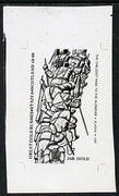Staffa 1981 Great gold Rushes £8 Chilcoot Pass to the Klonddike - B&W bromide proof of yssued design as Rosen SF 1030