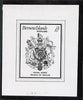 Bernera 1982 Royal Arms £8 - B&W bromide proof of yssued design as Rosen SF 1030