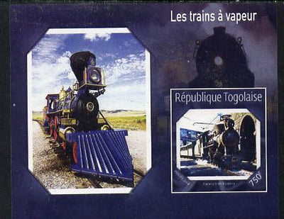 Togo 2014 Steam Locomotives imperf s/sheet G unmounted mint. Note this item is privately produced and is offered purely on its thematic appeal