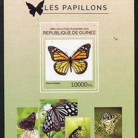 Guinea - Conakry 2014 Butterflies #7 imperf s/sheet unmounted mint. Note this item is privately produced and is offered purely on its thematic appeal