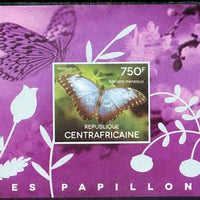 Central African Republic 2014 Butterflies #03 imperf s/sheet B unmounted mint. Note this item is privately produced and is offered purely on its thematic appeal