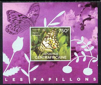 Central African Republic 2014 Butterflies #03 imperf s/sheet C unmounted mint. Note this item is privately produced and is offered purely on its thematic appeal