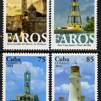 Cuba 2014 Lighthouses perf set of 4 unmounted mint