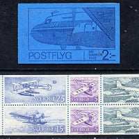 Sweden 1972 Swedish Mailplanes 2k booklet complete and fine, SG SB 275