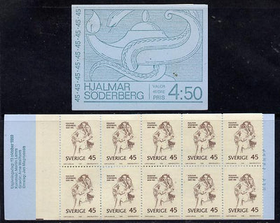 Sweden 1969 Birth Centenary of Hjalmar Soderberg 4.50k booklet complete and fine, SG SB 240