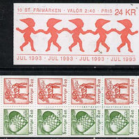 Sweden 1993 Christmas 24k booklet complete and fine, SG SB 464