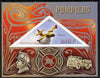 Congo 2015 Fire Services imperf deluxe sheet containing one triangular value unmounted mint