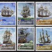 Gibraltar 2008 250th Birth Anniversary of Admiral Lord Nelson set of 6 values unmounted mint, SG 1268-73