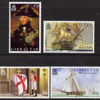 Gibraltar 2005 Bicentenary of the Battle of Trafalgar set of 4 unmounted mint, SG 1120-23