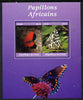 Chad 2015 African Butterflies #6 (purple background) perf sheetlet containing 2 values unmounted mint. Note this item is privately produced and is offered purely on its thematic appeal. .