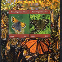 Chad 2015 Butterflies #1 perf sheetlet containing 2 values unmounted mint. Note this item is privately produced and is offered purely on its thematic appeal. .
