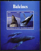 Chad 2015 Whales imperf sheetlet containing 2 values unmounted mint. Note this item is privately produced and is offered purely on its thematic appeal. .