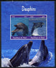Chad 2015 Dolphins imperf sheetlet containing 2 values unmounted mint. Note this item is privately produced and is offered purely on its thematic appeal. .