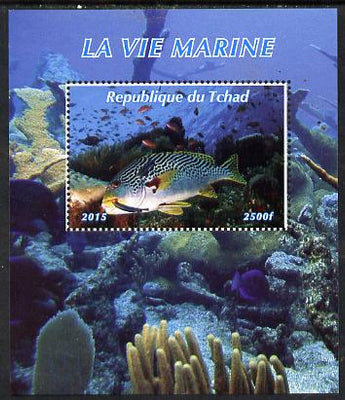 Chad 2015 Marine Life #2 perf deluxe sheet unmounted mint. Note this item is privately produced and is offered purely on its thematic appeal. .