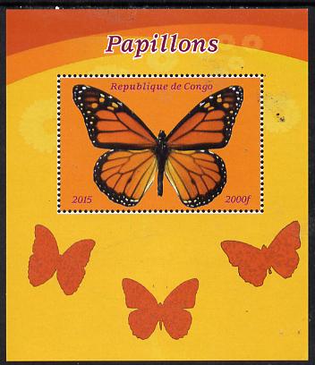 Congo 2015 Butterflies #3 perf deluxe sheet unmounted mint. Note this item is privately produced and is offered purely on its thematic appeal