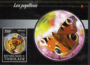 Togo 2015 Butterflies #08 imperf s/sheet unmounted mint. Note this item is privately produced and is offered purely on its thematic appeal
