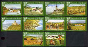 Match Box Labels - complete set of 10 Vineyards of the World, superb unused condition (Cornish Match Co)