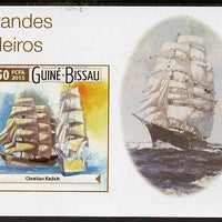 Guinea - Bissau 2015 Sailing,Ships #2 imperf deluxe sheet unmounted mint. Note this item is privately produced and is offered purely on its thematic appeal