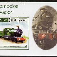 Guinea - Bissau 2015 Steam Trains #6 imperf deluxe sheet unmounted mint. Note this item is privately produced and is offered purely on its thematic appeal