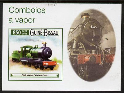 Guinea - Bissau 2015 Steam Trains #6 imperf deluxe sheet unmounted mint. Note this item is privately produced and is offered purely on its thematic appeal