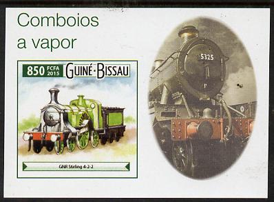 Guinea - Bissau 2015 Steam Trains #7 imperf deluxe sheet unmounted mint. Note this item is privately produced and is offered purely on its thematic appeal