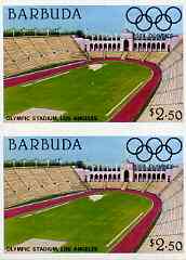 Barbuda 1984 Olympic Games $2.50 imperforate pair unmounted mint, as SG 732