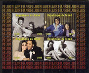 Chad 2015 Elvis Presley #8 perf sheetlet containing 4 values unmounted mint. Note this item is privately produced and is offered purely on its thematic appeal. .
