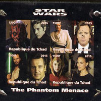 Chad 2015 Star Wars - The Phantom Menace imperf sheetlet containing 4 values unmounted mint. Note this item is privately produced and is offered purely on its thematic appeal. .