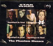 Chad 2015 Star Wars - The Phantom Menace imperf sheetlet containing 4 values unmounted mint. Note this item is privately produced and is offered purely on its thematic appeal. .