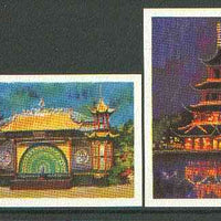 Match Box Labels - complete set of 4 Danish Fairgrounds, superb unused condition (Danish)