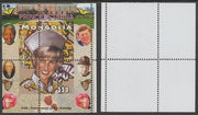 Mongolia 2007 Tenth Death Anniversary of Princess Diana 350f m/sheet #13 perforated with wrong perf pattern unmounted mint (Churchill, Kennedy, Mandela, Roosevelt, Pope & Butterflies in background)