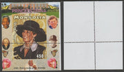 Mongolia 2007 Tenth Death Anniversary of Princess Diana 450f m/sheet #17 perforated with wrong perf pattern unmounted mint (Churchill, Kennedy, Mandela, Roosevelt, Pope & Butterflies in background)