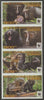 Congo 2012 WWF - Owl Faced Monkey imperf strip of 4 unmounted mint