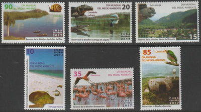 Cuba 2017 Nature Reserves perf set of 6 unmounted mint