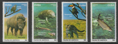 Cuba 2016 American Fauna perf set of 4 unmounted mint