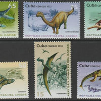 Cuba 2013 Prehistoric Reptiles perf set of 6 unmounted mint SG 5809-14
