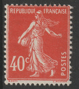 France 1925 Sower 40c vermilion unmounted nint SG 418