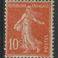 France 1907 Sower 10c red unmounted nint SG 333
