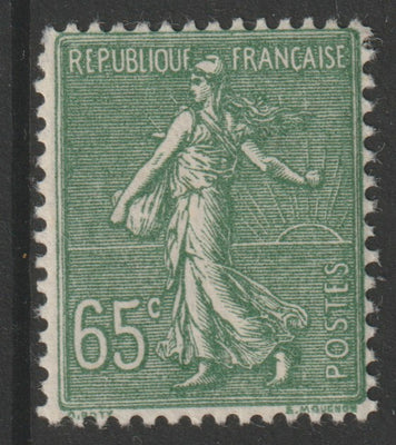 France 1925 Sower 65c sage-green unmounted nint SG 422